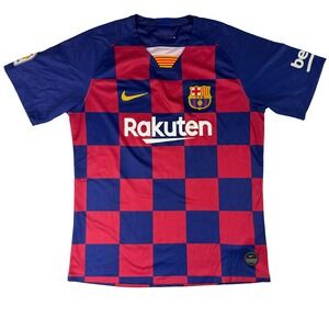 Nike FC Barcelona 2019/20 Home Jersey Messi #10 Rakuten LaLiga Mens Size M